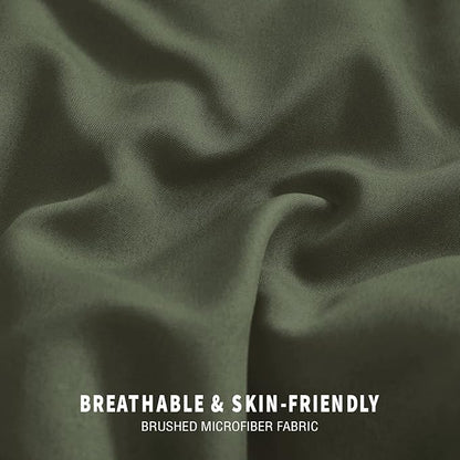 Exclusivo Mezcla Lightweight Reversible Full Queen Size Comforter Set, Down Alternative Comforter with 2 Pillow Sham, Full Queen Size Bedding Set for All Seasons, Emerald/Mint
