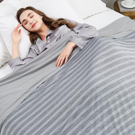 Guohaoi Cooling Blankets for Hot Sleepers,Arc-Chill Q-Max >0.5 Cool Fiber,100% Oeko-Tex Certified,Twin Full Size Lightweight Summer Cool Blanket for Travel/Outdoor Ultra Cold Breathable,60''x90''