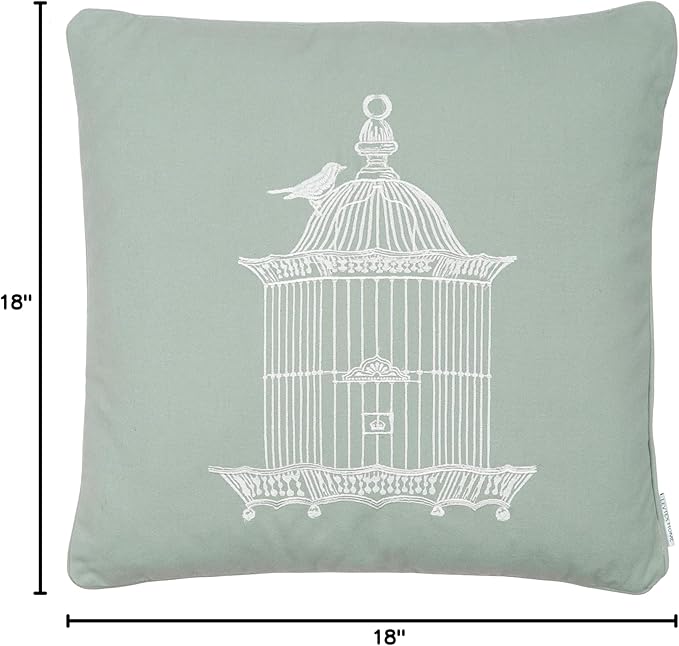 Levtex Home Palladium Birdcage Pillow Teal