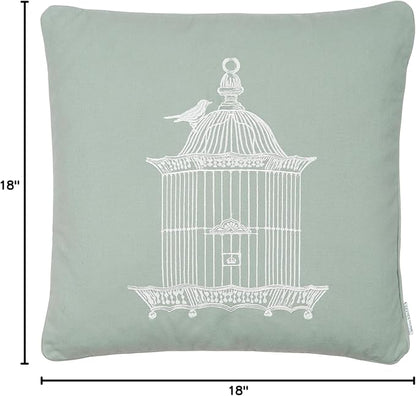 Levtex Home Palladium Birdcage Pillow Teal