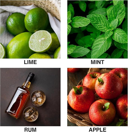Mojito Reed Diffuser Oil – Long-Lasting Diffusers for Home with Lime, Mint, Apple & Rum – Premium Essential Oils for Room Fragrance & Relaxation – 50ml