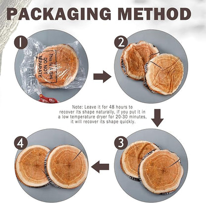 Queekay 2 Pcs Round Throw Pillow Decorative Wood Slice Floor Cushion 3D Digital Printing Forest Decor Soft Circle Pillow Cute Stump Camping Memory Foam for Home Chair Bedroom Decor(Emulation)