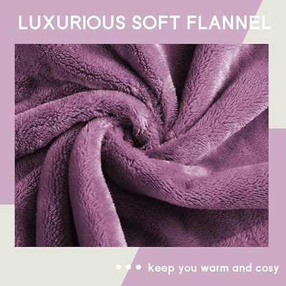 Heated Blanket Electric Blanket Queen Size 84''x90'' with 9 Heating Levels, 1-10 Hour Auto Shut Off, Machine Washable, Dual Controller Soft Warming Blanket for Couch, Bed, Office - Purple