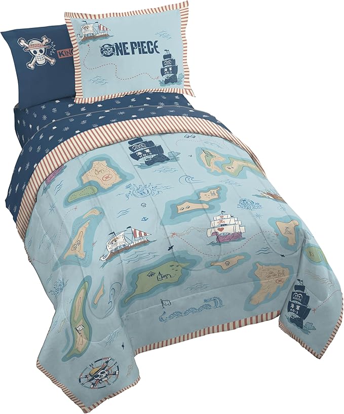 Jay Franco Kids Comforter Set Includes Sheets and Pillow Covers - Soft and Cozy Bed Set for Stylish Room Decor, Official Licensed Bedding, Multi - One Piece, 5 Piece Twin
