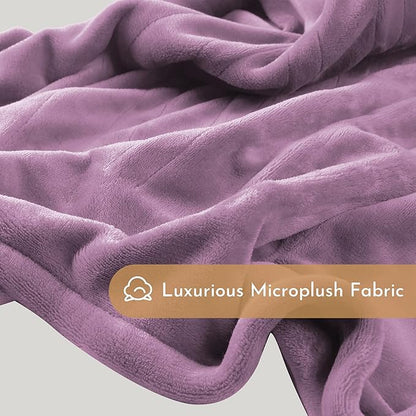 Electric Heated Blanket 84"x90" Queen Size Flannel Heated Blanket, Cozy & Warm for All Night, 5 Heat Settings & 10 Hours Auto Off, Machine Washable, Cameo Brown
