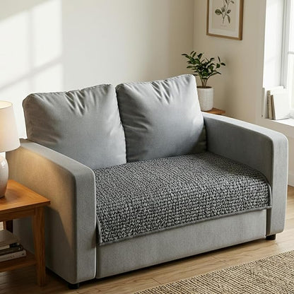 PAULATO BY GA.I.CO. Waterproof Couch Cover – 24x47 Blanket for Sofa Car Seat or Crate – Machine Washable Absorbent Reusable Pad for Puppy Training – Dogs Cats Pets Friendly Protector - Dark Grey
