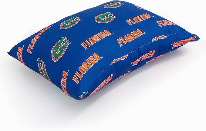 College Covers Everything Comfy Florida Gators Pillowcase Pair, King, 20" x 40", Includes 2 King Pillowcases