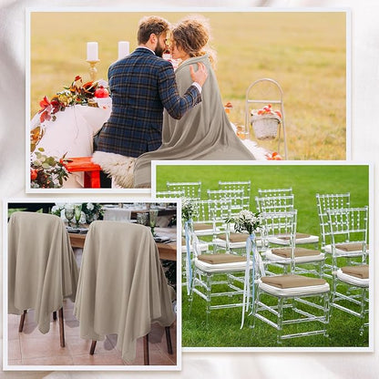 Buryeah 10 Pcs Fleece Blanket Bulk Soft Warm Fleece Blankets Cozy Lightweight Throw Blankets Plush Pet Throw Blanket for Home Bed Sofa Office Wedding Gifts Travel(50" x 60",Light Tan)