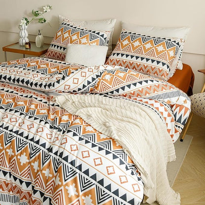 CLOTHKNOW Aztec Comforter Set Twin/Twin XL Southwestern Bedding Comforter Sets Geometric Aztec Navajo Bedding Sets Twin
