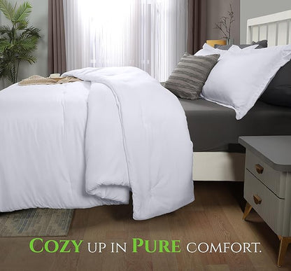Queen Comforter Set 3 Piece White by Utopia Bedding, Comforters Queen Size, Bedding Comforters Sets, Down Alternative Soft Bed Set, 1 Comforter (88 x 88 inches) 2 Pillow Shams (20 x 26 inches)