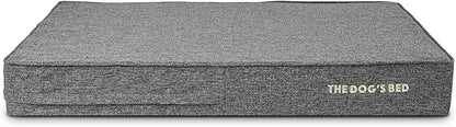 The Dog’s Bed Orthopedic Memory Foam Dog Bed Mattress, Linen Fabric, Grey Linen, XL, 6-Inch