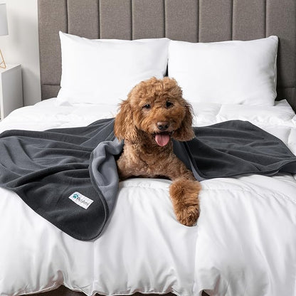 PetAmi Waterproof Pet Blanket Dog Bed Couch Cover for Furniture, Reversible Washable Soft Fleece
