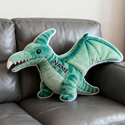 Custom Dinosaur Shaped Pillow Personalized Double-Sided Printed Cute Pillow Customized Christmas Party Commemorative Gift Sofa Decorative for Boys and Girls 8-32in