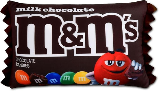 iscream M&M's Package Photoreal Print 12" x 7" Microbead Mini Accent Pillow