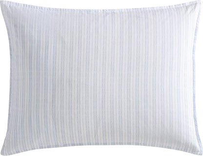 Laura Ashley - Twin Comforter Set, Soft & Reversible Cotton Bedding with a Smooth Feel, Medium Weight for Year Round Comfort, 2 Piece Bed Set with Matching Pillowcase (Belinda Blue)