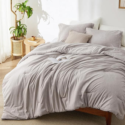Bedsure California King Comforter Set - Soft Microfiber Bedding for All Seasons, 3 Pieces, 1 Comforter 104"x96" and 2 Pillow Shams 20"x36"+2"