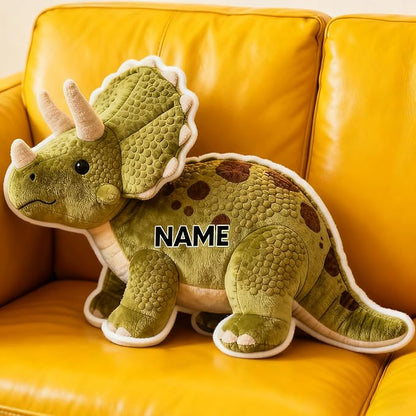 Custom Dinosaur Shaped Pillow Personalized Double-Sided Printed Cute Pillow Customized Christmas Party Commemorative Gift Sofa Decorative for Boys and Girls 8-32in