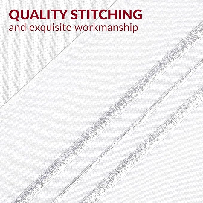 Mellanni Pillow Cases - Luxury, Extra Soft, Cooling Pillow Covers - 2 PC Iconic Collection Pillowcases - Envelope Closure (Standard/Queen 20" x 30", White) (Pack of 2)