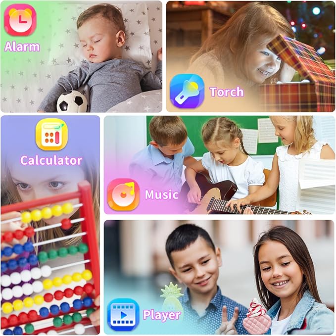Kids Smart Watch Girls Ages 4-12, Smart Watch for Kids with HD Touch Screen 39 Games Camera Video Alarm Music Pedometer Flashlight 12/24 hr Educational Toys Birthday Gifts for Girls Age 6 7 8 9 10