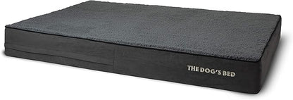The Dog’s Bed Orthopedic Memory Foam Dog Bed Mattress, Plush Fabric, Grey Plush, XXL, 6-Inch