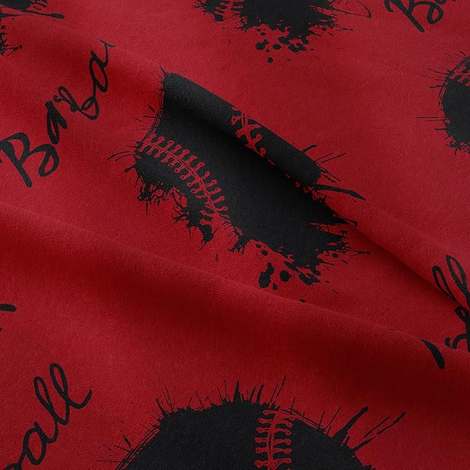 Tailor Shop Baseball Comforter Sets King Size,Baseball Bedding Sets for Boys Teens,Sport Kids Comforter Sets,Red Boys Bedding Sets with 1 Comforter 2 Pillowcases