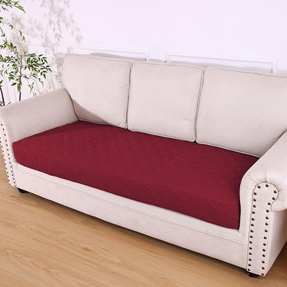 hyha Waterproof Dog Bed Blanket, Soft Pet Blankets, Waterproof Couch Cover for Dogs, Reversible Sofa Covers Washable for Furniture (40x70 Inch, Wine Red/Beige)