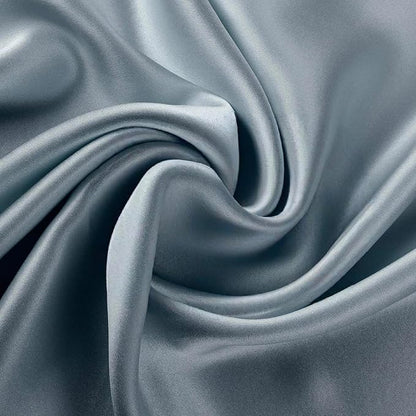 ALASKA BEAR Silk Pillowcase for Hair and Skin, Set of 2 Pure Genuine 22 Momme Mulberry Silk Pillow Cases Queen Size for Bliss Sleep Better Than Poly Satin, Zipper Closure(2pc, HazeBlue)