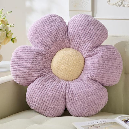 Flower Pillow, Cute Daisy Pillow Flower Shaped Throw Pillow Cushion Seating 15.75" Floor Home Decorative Pillows