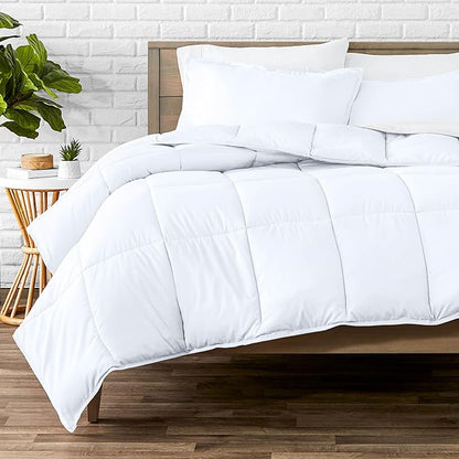 Bare Home Comforter Set - Oversized King Size - Ultra-Soft - Goose Down Alternative - Premium 1800 Series - All Season Warmth (Oversized King, White)