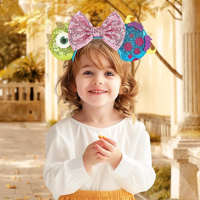 Mouse Ear Headbands,Sparkle Mouse Ears Headband for Women Girls Cartoon Princess Costume Cosplay Decoration