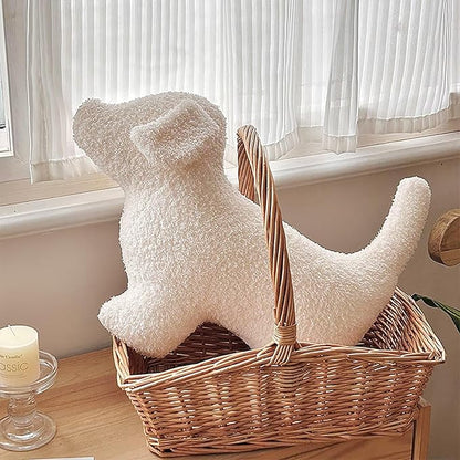 Animals Shaped Throw Pillow for Bed,Home Decorative Pillows for Bedroom Aesthetic,Soft Dog Pillow for Couch,Handmade Living Room Throw Pillow