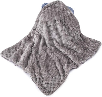 Fuzzy Blanket or Fluffy Blanket for Baby Girl or boy, Soft Warm Cozy Coral Fleece Toddler, Infant or Newborn Receiving Blanket for Crib, Stroller, Travel, Outdoor (40" x 48", DG-Flint Gray)