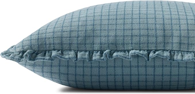 Loloi Chris Loves Julia Dinah Collection PCJ0012 Ocean/Blue 18'' x 18'' Cover w/Poly Pillow