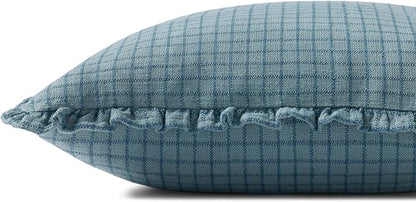 Loloi Chris Loves Julia Dinah Collection PCJ0012 Ocean/Blue 18'' x 18'' Cover w/Poly Pillow
