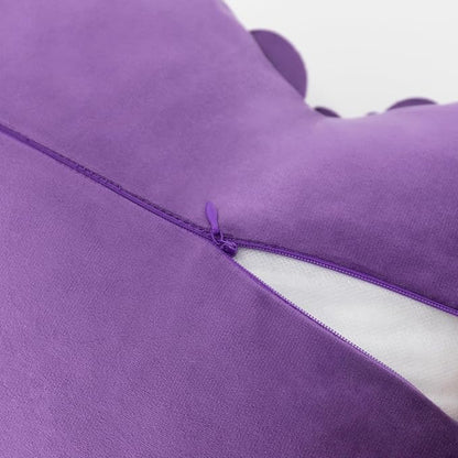 JWH Valentine's Day Throw Pillow Covers Decorative Flower Accent Pillow Cases Heart Shaped Cushion for Couch Living Room Bed Chair 14 x 16 Inches Purple