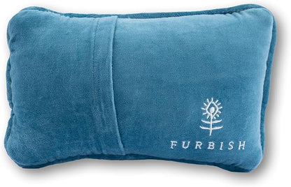 FURBISH Needlepoint Decorative Throw Pillow - Mini Embroidered Accent Pillow for Bed, Chair, Couch, Sofa, Eclectic Home Decor, 5" x 8" - Child of Mine