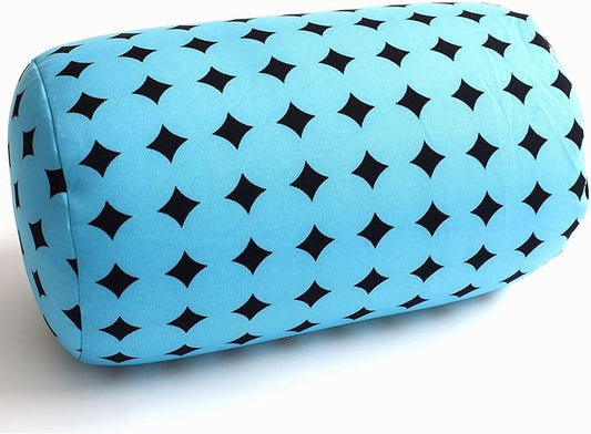 Bookishbunny Microbead Cylinder Bolster Roll Pillow 13" x 7" (BlueDot)
