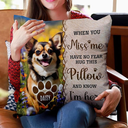 Custom Pet Memorial Throw Pillow (Insert Included), Photo Pillow, Dog Memorial Gifts For Loss Of Dog, Pet Loss Gifts Sympathy Gifts For Pet, Pillow Pet Dog, Pet Memorial Pillow Cover, Square Pillows