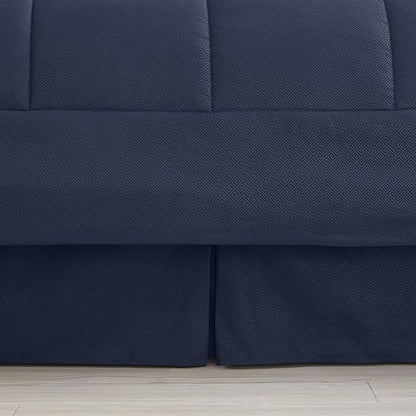 8 Piece Comforter Set Bag with Greek Key Design (Pack of 3, 24 Count Total)