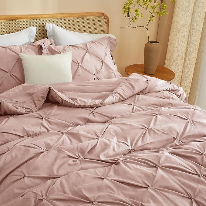 Farmhouse Lightweight Bedding Comforter Set, 1x90x90 Inch Microfiber Comforter with 2x20x26 Pillowcases, Cozy Soft Warm Comforter Set for Bed, Queen Size