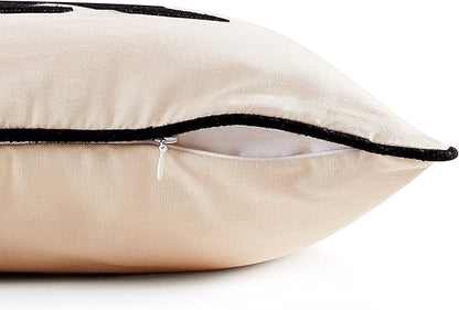 Eddie Bauer Home Throw Pillow with Zipper Closure, Perfect Luxurious Bedding Set for Bed or Sofa, 16" x 20", Bear Twill Black