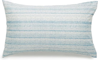 Amazon Basics 5-Piece Lightweight Microfiber Comforter Set, Bed-in-a-Bag, Navy Geometrics, Twin/Twin XL