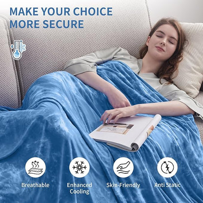 Guohaoi Cooling Throw Blanket for Hot Sleepers,Decortive Tie Dye,Arc-Chill Q-Max >0.5Cool Fiber,100% Oeko-Tex Certified,Lightweight Summer Cool Blanket for Ultra Cold Breathable,Keep Cool,60''x90''