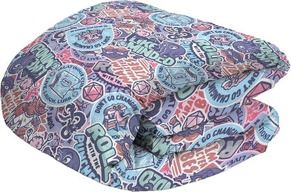 Northwest Dungeons & Dragons Monsters Stick Together 5 Piece Full Bed in a Bag Set, Bedding Set with Comforter and Sheets, Soft and Cozy for All Seasons