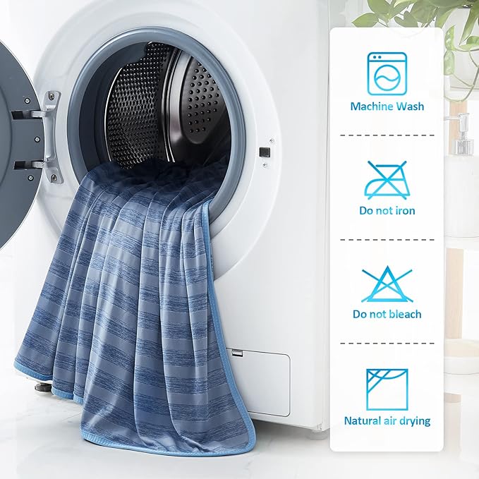 Guohaoi Cooling Blanket (90"x90"Queen Size) for Hot Sleepers and Night Sweats,100% Oeko-Tex Certified,Arc-Chill Q-Max >0.5 Cool Fiber,Ultra Cold Breathable,Comfortable,All-Season.