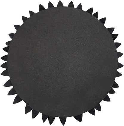 Contempo Lifestyles 3D Daisy Flower Pillow - Patented Design, Couch & Bed Decorative Pillow (18" Flower, 16" Pillow with Insert, Black)