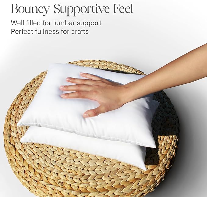 6x6 Mini Crafting Insert Pillow - 4 Pack | Small Crafting Pillow