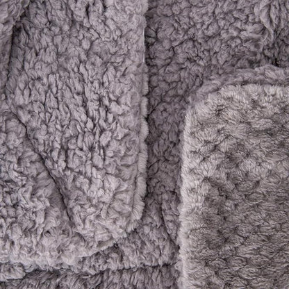 Fuzzy Blanket or Fluffy Blanket for Baby Girl or boy, Soft Warm Cozy Coral Fleece Toddler, Infant or Newborn Receiving Blanket for Crib, Stroller, Travel, Outdoor (40" x 48", DG-Flint Gray)