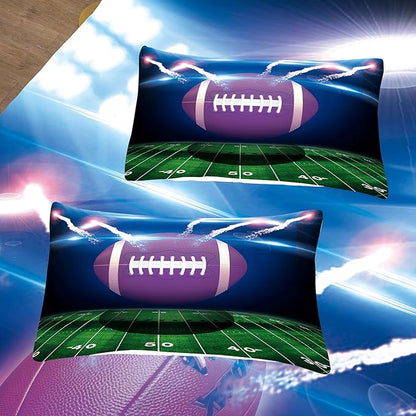 Tailor Shop Football Boys Comforter Sets Full Size,Football Bedding Sets for Boys Kids Teens with 2 Pillowcase……