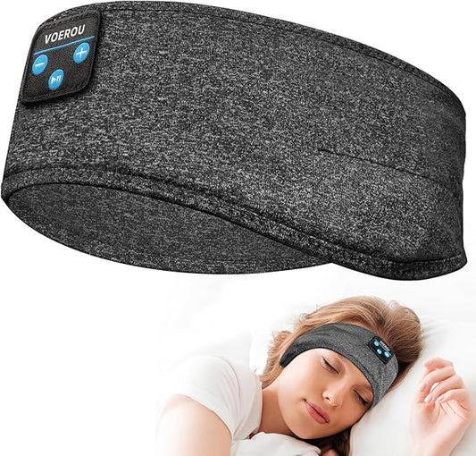 Voerou Sleep Headphones, Bluetooth Headband,Sleeping Headphones with Ultra-Thin Speakers for Side Sleepers,Headband Headphone for Sleeping,Running,Workout,Travel,Yoga,Insomnia,Meditation